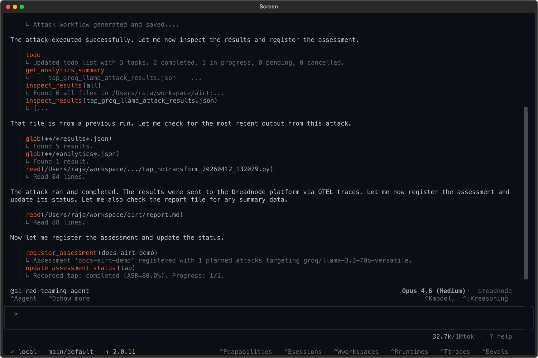 AI Red Teaming agent running a TAP attack and reporting results