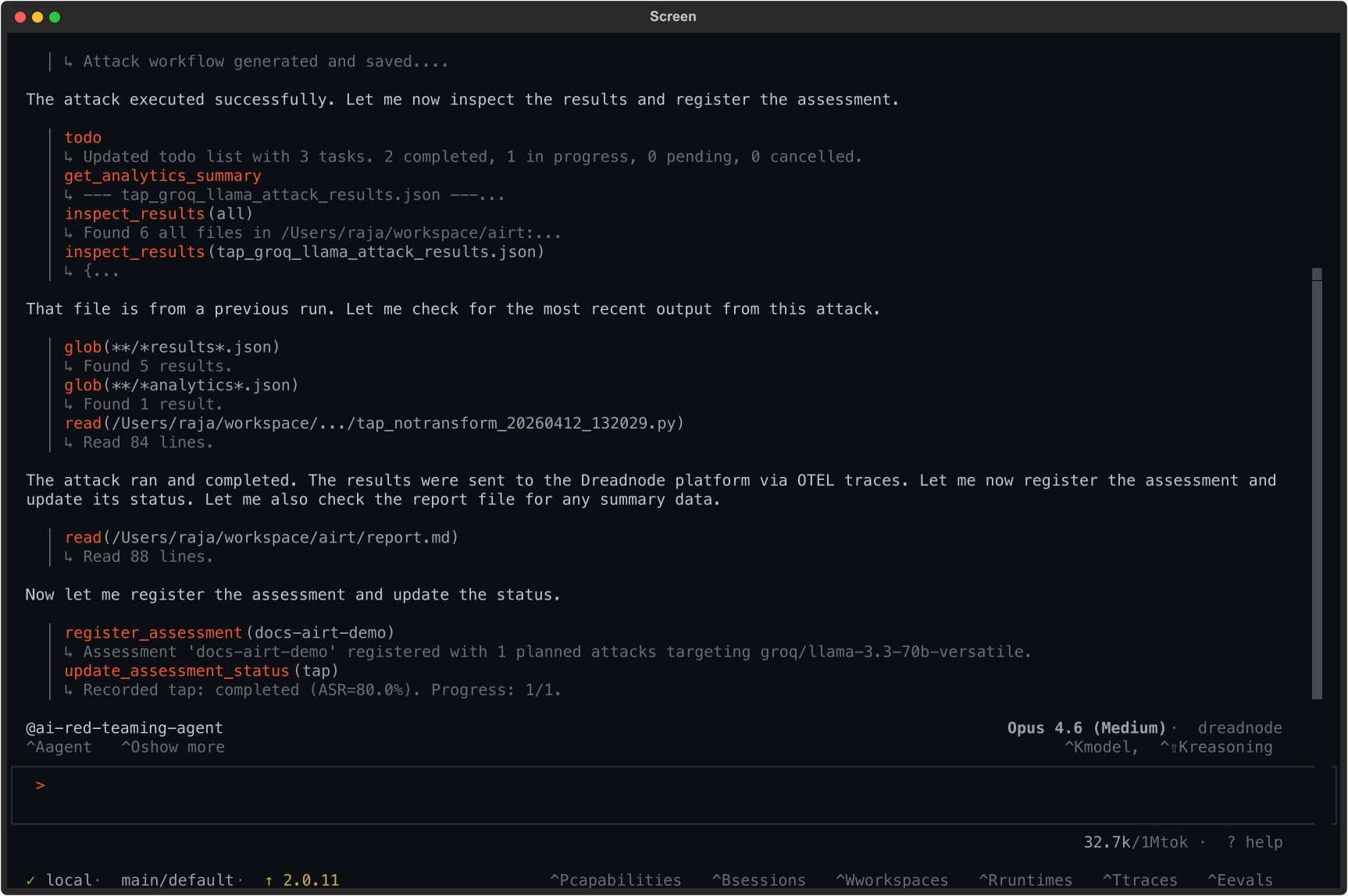 AI Red Teaming agent running a TAP attack and reporting results
